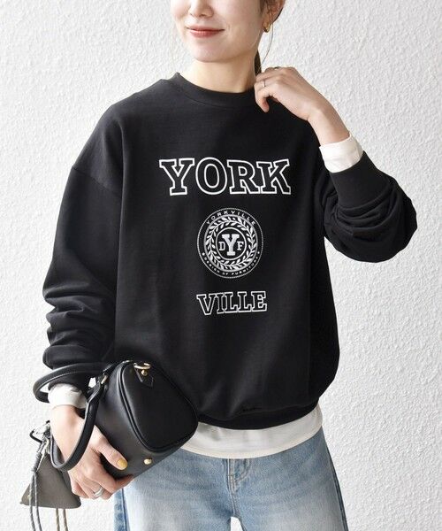 SHIPS / シップス スウェット | SHIPS any: any city カレッジライク プリント&刺繍 リラックス スウェット◇ | 詳細13