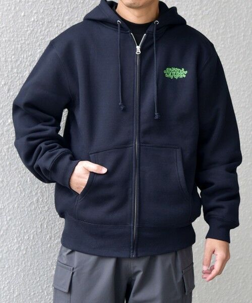 SHIPS / シップス パーカー | 【WEB限定】SHIPS any: ワンポイント ロゴ 裏起毛 スウェット ジップ パーカー◇ | 詳細6