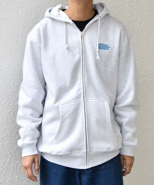 SHIPS / シップス パーカー | 【WEB限定】SHIPS any: ワンポイント ロゴ 裏起毛 スウェット ジップ パーカー◇ | 詳細3