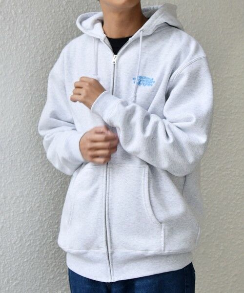 SHIPS / シップス パーカー | 【WEB限定】SHIPS any: ワンポイント ロゴ 裏起毛 スウェット ジップ パーカー◇ | 詳細4