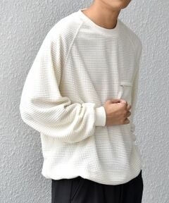 SHIPS / シップス スウェット | SHIPS any:〈洗濯機可能〉グリッド フリース スピンドル ポケット プルオーバー◇