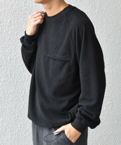 SHIPS / シップス スウェット | SHIPS any:〈洗濯機可能〉グリッド フリース スピンドル ポケット プルオーバー◇