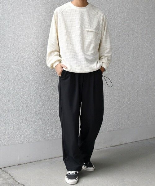 SHIPS / シップス スウェット | SHIPS any:〈洗濯機可能〉グリッド フリース スピンドル ポケット プルオーバー◇ | 詳細1