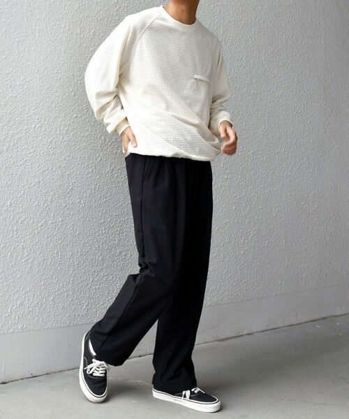 SHIPS / シップス スウェット | SHIPS any:〈洗濯機可能〉グリッド フリース スピンドル ポケット プルオーバー◇ | 詳細2