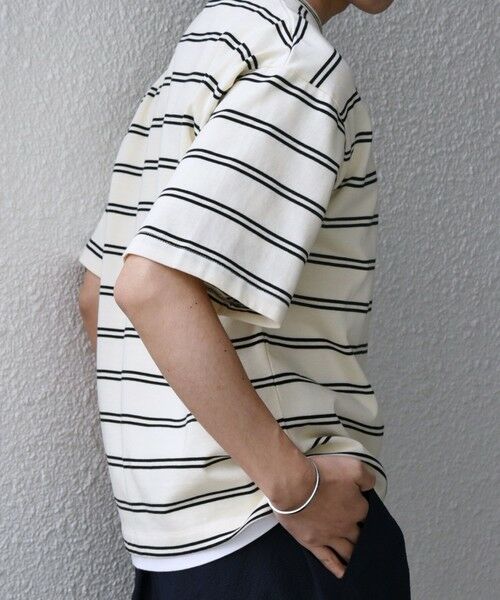 SHIPS / シップス Tシャツ | 【SHIPS any別注】sports wear: レトロ カラー ボーダー Tシャツ◇ | 詳細8