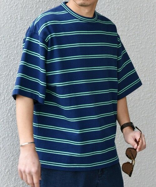 SHIPS / シップス Tシャツ | 【SHIPS any別注】sports wear: レトロ カラー ボーダー Tシャツ◇ | 詳細30