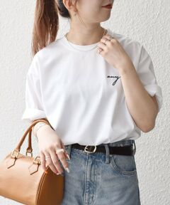 SHIPS / シップス Tシャツ | SHIPS any:〈撥水加工〉Teflon EcoElite(TM) 刺繍 バックプリント ロゴ Tシャツ◇