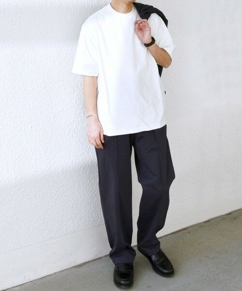 SHIPS / シップス Tシャツ | SHIPS any: SOLOTEX(R) バックピケ スロープネック ジャケット Tシャツ◇ | 詳細1