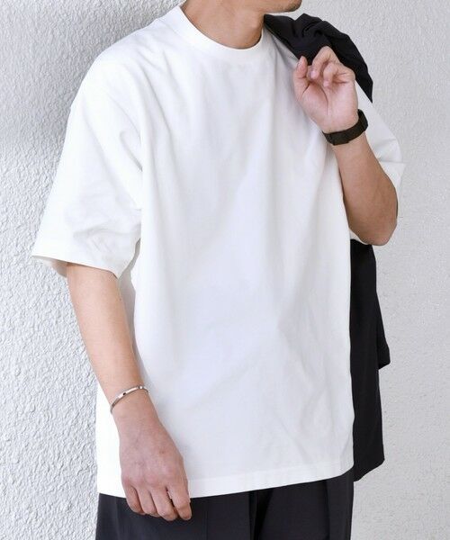 SHIPS / シップス Tシャツ | SHIPS any: SOLOTEX(R) バックピケ スロープネック ジャケット Tシャツ◇ | 詳細3