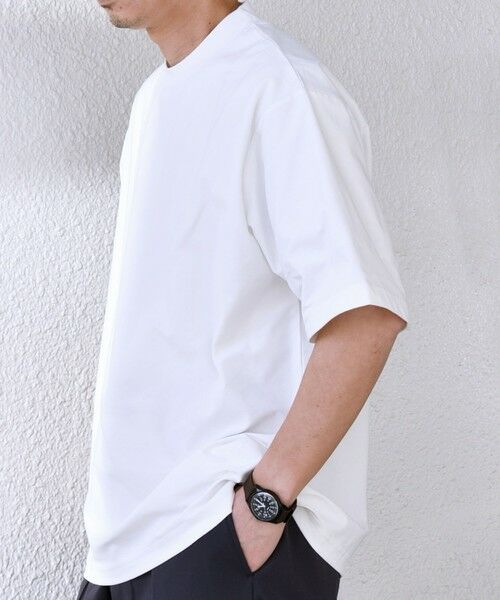 SHIPS / シップス Tシャツ | SHIPS any: SOLOTEX(R) バックピケ スロープネック ジャケット Tシャツ◇ | 詳細4