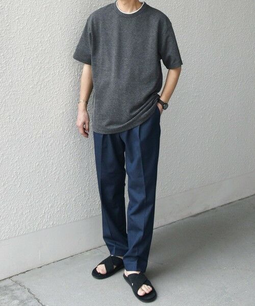 SHIPS / シップス Tシャツ | 【WEB限定】SHIPS any: リネンライク メランジ 鹿の子 フェイク レイヤード Tシャツ◇ | 詳細1