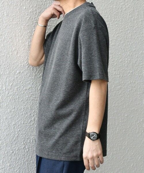 SHIPS / シップス Tシャツ | 【WEB限定】SHIPS any: リネンライク メランジ 鹿の子 フェイク レイヤード Tシャツ◇ | 詳細4