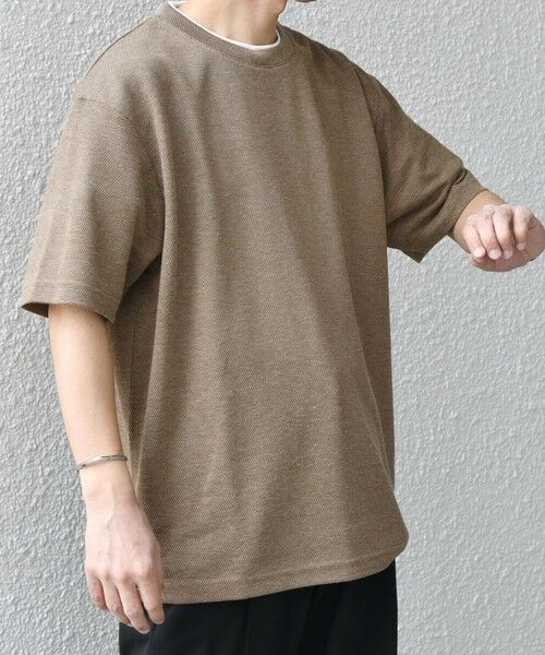 SHIPS / シップス Tシャツ | 【WEB限定】SHIPS any: リネンライク メランジ 鹿の子 フェイク レイヤード Tシャツ◇ | 詳細12