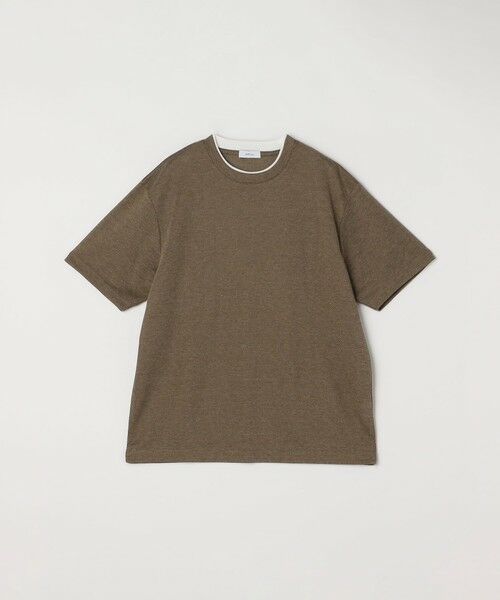 SHIPS / シップス Tシャツ | 【WEB限定】SHIPS any: リネンライク メランジ 鹿の子 フェイク レイヤード Tシャツ◇ | 詳細13