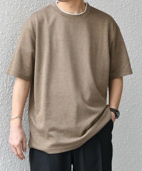 SHIPS / シップス Tシャツ | 【WEB限定】SHIPS any: リネンライク メランジ 鹿の子 フェイク レイヤード Tシャツ◇ | 詳細10