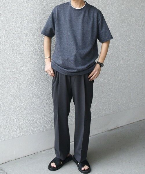 SHIPS / シップス Tシャツ | 【WEB限定】SHIPS any: リネンライク メランジ 鹿の子 フェイク レイヤード Tシャツ◇ | 詳細15