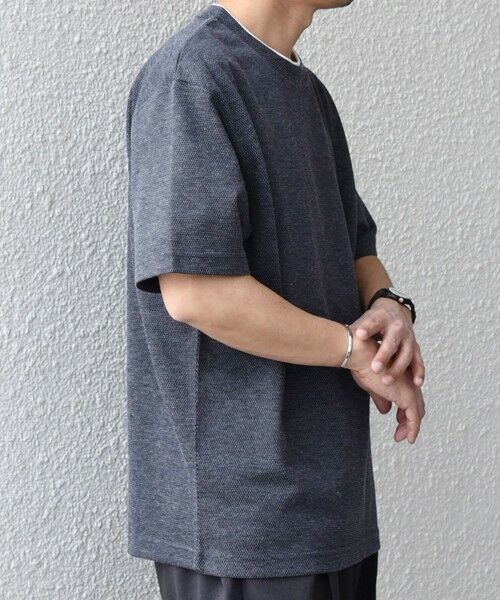 SHIPS / シップス Tシャツ | 【WEB限定】SHIPS any: リネンライク メランジ 鹿の子 フェイク レイヤード Tシャツ◇ | 詳細19