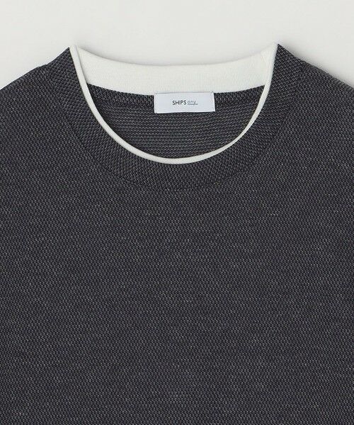 SHIPS / シップス Tシャツ | 【WEB限定】SHIPS any: リネンライク メランジ 鹿の子 フェイク レイヤード Tシャツ◇ | 詳細21