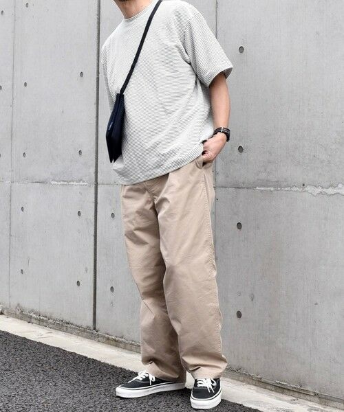 SHIPS / シップス Tシャツ | SHIPS any: マイクロボーダー ミニ裏毛 ライト スウェット ライク Tシャツ◇ | 詳細2