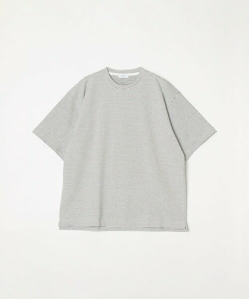 SHIPS / シップス Tシャツ | SHIPS any: マイクロボーダー ミニ裏毛 ライト スウェット ライク Tシャツ◇ | 詳細7