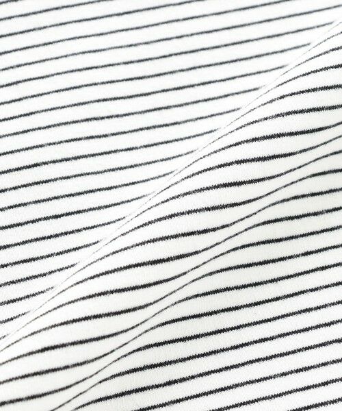 SHIPS / シップス Tシャツ | SHIPS any: マイクロボーダー ミニ裏毛 ライト スウェット ライク Tシャツ◇ | 詳細8