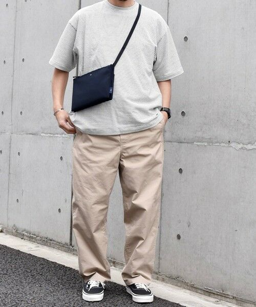 SHIPS / シップス Tシャツ | SHIPS any: マイクロボーダー ミニ裏毛 ライト スウェット ライク Tシャツ◇ | 詳細3