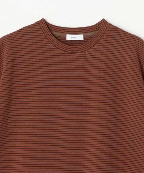 SHIPS / シップス Tシャツ | SHIPS any: マイクロボーダー ミニ裏毛 ライト スウェット ライク Tシャツ◇ | 詳細21