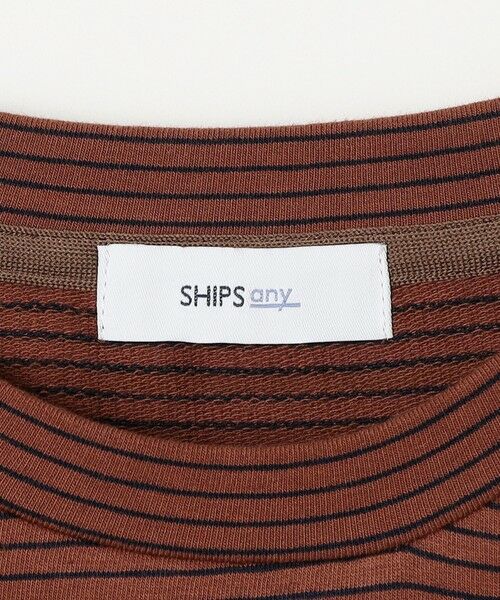 SHIPS / シップス Tシャツ | SHIPS any: マイクロボーダー ミニ裏毛 ライト スウェット ライク Tシャツ◇ | 詳細22