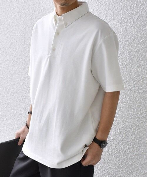 SHIPS / シップス ポロシャツ | SHIPS any:〈接触冷感/遮熱/UVカット機能等〉サマーファンクション 鹿の子 ボタンダウンポロシャツ◇ | 詳細5