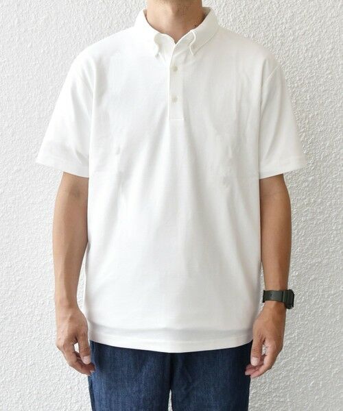 SHIPS / シップス ポロシャツ | SHIPS any:〈接触冷感/遮熱/UVカット機能等〉サマーファンクション 鹿の子 ボタンダウンポロシャツ◇ | 詳細6