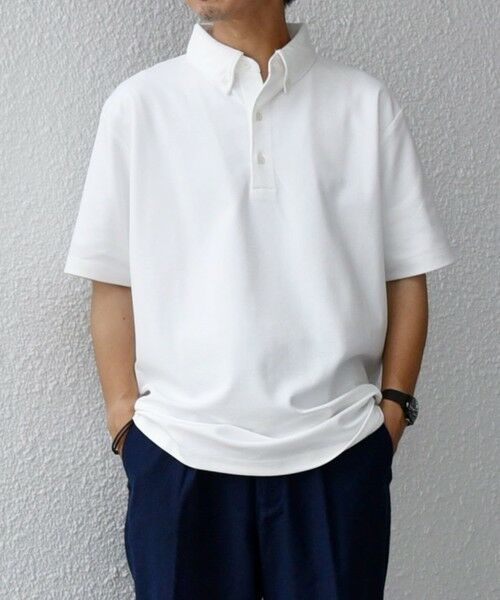SHIPS / シップス ポロシャツ | SHIPS any:〈接触冷感/遮熱/UVカット機能等〉サマーファンクション 鹿の子 ボタンダウンポロシャツ◇ | 詳細13