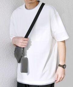 SHIPS / シップス Tシャツ | 【WEB限定】SHIPS any: ジャカード フェイクレイヤード ポケット Tシャツ◇