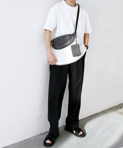 SHIPS / シップス Tシャツ | 【WEB限定】SHIPS any: ジャカード フェイクレイヤード ポケット Tシャツ◇ | 詳細1