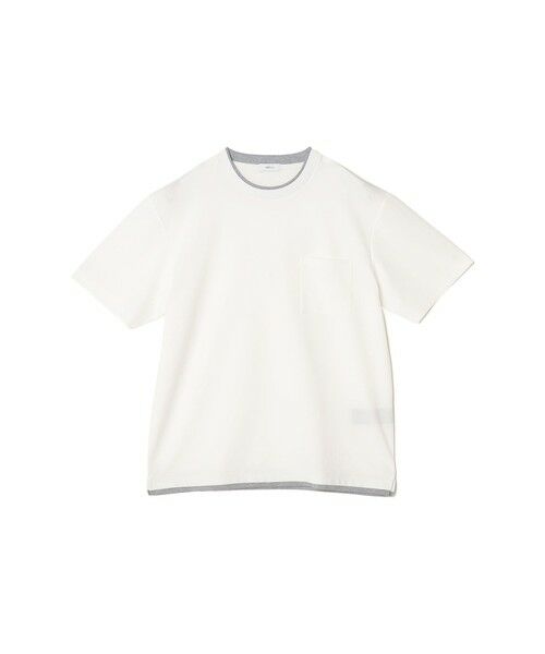 SHIPS / シップス Tシャツ | 【WEB限定】SHIPS any: ジャカード フェイクレイヤード ポケット Tシャツ◇ | 詳細6