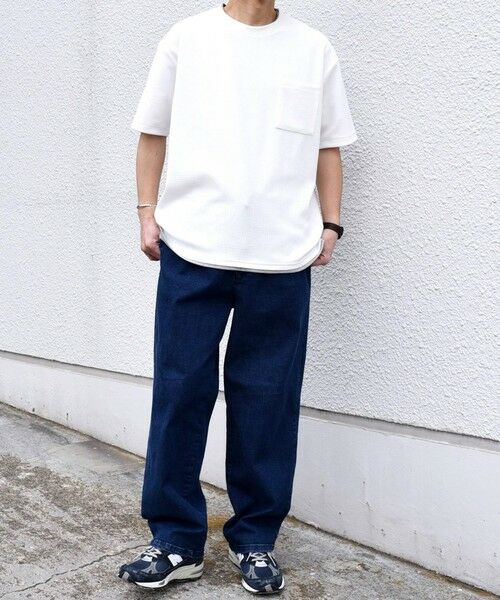 SHIPS / シップス Tシャツ | 【WEB限定】SHIPS any: ジャカード フェイクレイヤード ポケット Tシャツ◇ | 詳細13