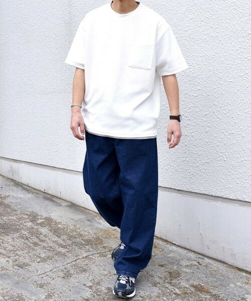 SHIPS / シップス Tシャツ | 【WEB限定】SHIPS any: ジャカード フェイクレイヤード ポケット Tシャツ◇ | 詳細14