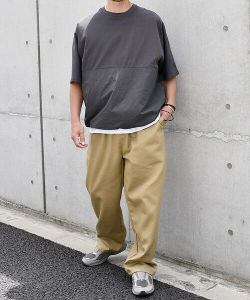 SHIPS / シップス Tシャツ | SHIPS any: コットン / ナイロン コンビ スケアスリーブ スピンドル ワイド Tシャツ◇ | 詳細5