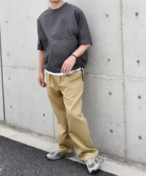 SHIPS / シップス Tシャツ | SHIPS any: コットン / ナイロン コンビ スケアスリーブ スピンドル ワイド Tシャツ◇ | 詳細6