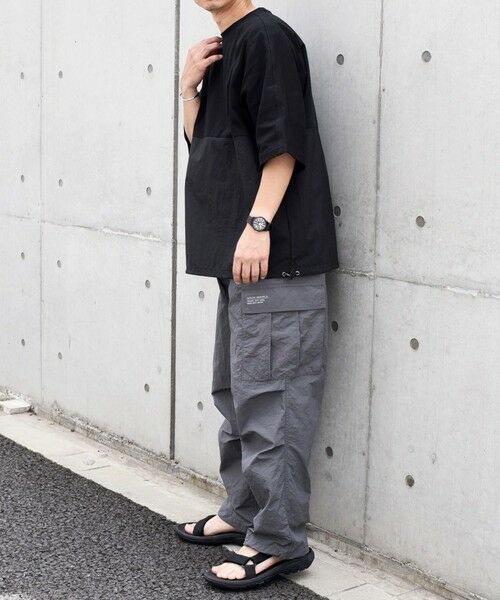 SHIPS / シップス Tシャツ | SHIPS any: コットン / ナイロン コンビ スケアスリーブ スピンドル ワイド Tシャツ◇ | 詳細12