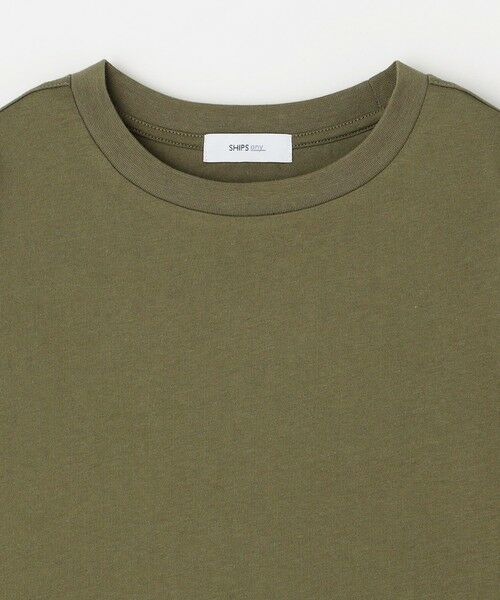 SHIPS / シップス Tシャツ | SHIPS any: コットン / ナイロン コンビ スケアスリーブ スピンドル ワイド Tシャツ◇ | 詳細30