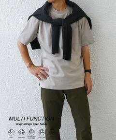 SHIPS / シップス Tシャツ | SHIPS any:〈接触冷感/遮熱/UVカット機能等〉サマーファンクション ポケット Tシャツ 25SS◇