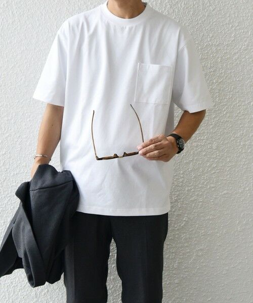 SHIPS / シップス Tシャツ | SHIPS any:〈接触冷感/遮熱/UVカット機能等〉サマーファンクション ポケット Tシャツ 25SS◇ | 詳細3