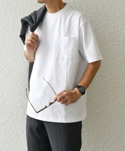 SHIPS / シップス Tシャツ | SHIPS any:〈接触冷感/遮熱/UVカット機能等〉サマーファンクション ポケット Tシャツ 25SS◇ | 詳細4