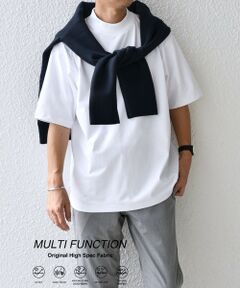 SHIPS / シップス Tシャツ | SHIPS any:〈接触冷感/遮熱/UVカット機能等〉サマーファンクション モックネック Tシャツ 25SS◇