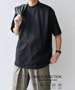 SHIPS / シップス Tシャツ | SHIPS any:〈接触冷感/遮熱/UVカット機能等〉サマーファンクション モックネック Tシャツ 25SS◇