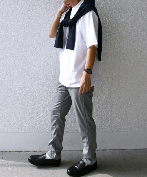 SHIPS / シップス Tシャツ | SHIPS any:〈接触冷感/遮熱/UVカット機能等〉サマーファンクション モックネック Tシャツ 25SS◇ | 詳細2