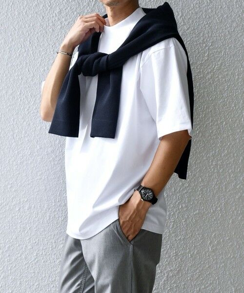 SHIPS / シップス Tシャツ | SHIPS any:〈接触冷感/遮熱/UVカット機能等〉サマーファンクション モックネック Tシャツ 25SS◇ | 詳細4