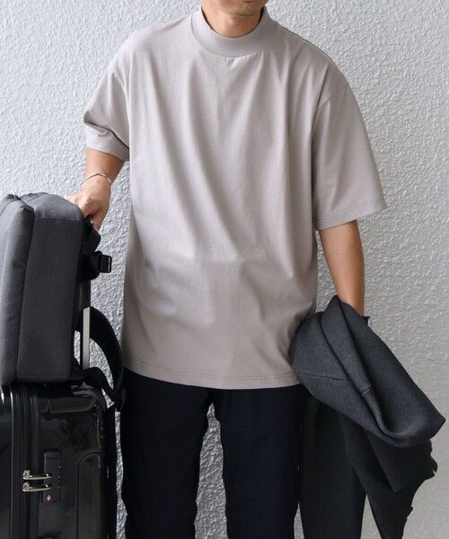 SHIPS / シップス Tシャツ | SHIPS any:〈接触冷感/遮熱/UVカット機能等〉サマーファンクション モックネック Tシャツ 25SS◇ | 詳細10