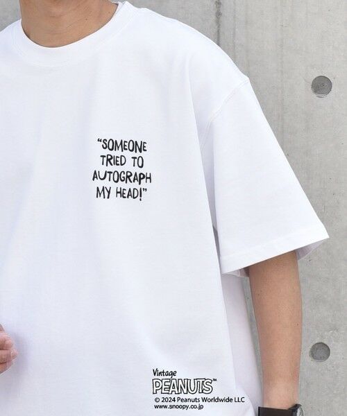 SHIPS / シップス Tシャツ | SHIPS any: SNOOPY コラボ カルチャー グラフィック バック プリント Tシャツ◇ | 詳細14