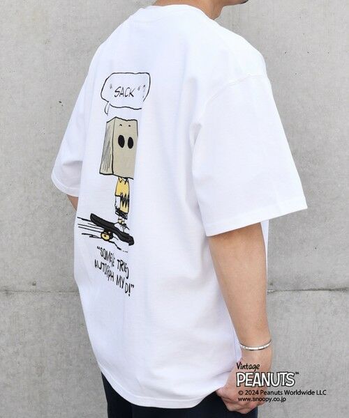 SHIPS / シップス Tシャツ | SHIPS any: SNOOPY コラボ カルチャー グラフィック バック プリント Tシャツ◇ | 詳細15